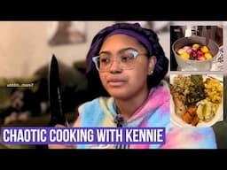 A CHAOTIC ATTEMPT AT COOKING FOR FRIENDSGIVING | KennieJD