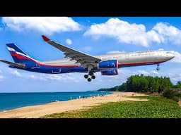 ✈️ 100+ CLOSE UP TAKEOFFS & LANDINGS in 1 HOUR 🇹🇭 Phuket Airport Plane Spotting Thailand [HKT/VTSP]