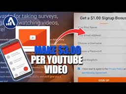 Make $3.00 PER YOUTUBE VIDEO Watched (Make Money Online 2024)