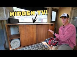 RV Renovation Game Changer! DIY Custom Entertainment Center