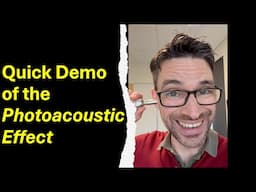 Playing a trombone mouthpiece with light! Quick demo of the photoacoustic effect