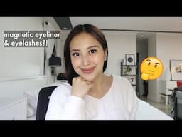 Trying Out Magnetic Eyelashes / Eyeliner | Philippines | Review