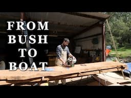 Milling Native Timber for our Boat and a Return to the Workshop! | Free Range Boat Build Stage 14