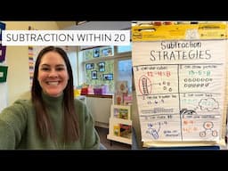 Subtraction Strategies and Lessons for First Grade // How to Teach Subtraction within 20