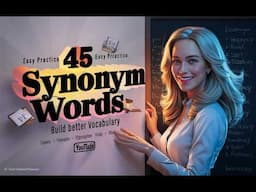 45 Synonym Words in English with Easy Practice | Build Better Vocabulary for Beginners.