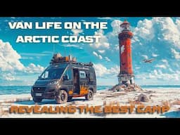 My Craziest Stunning Van Life Camping Site. Driving the Arctic. Pizza & Cozy Vanlife Solo Adventure