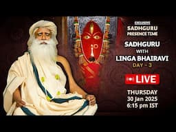 🔴LIVE | SADHGURU with LINGA BHAIRAVI | DAY-3 | Isha Yoga Center | 6:15 PM | Sadhguru Presence Time