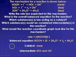 Reaction Mechanisms