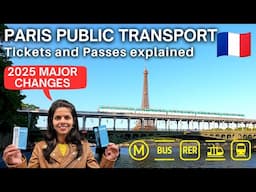 [Eng Sub] Paris Public Transport Guide 2025 | 2025 Major Changes | How to buy Paris Metro ticket