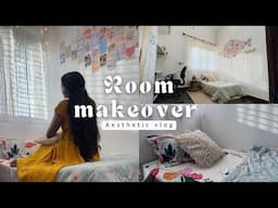 Aesthetic room makeover 🦋|| *simple budget friendly * || *small room *