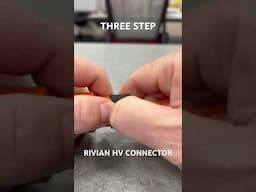 Disconnecting Rivian HV three step connector #rivian #ev #electriccars