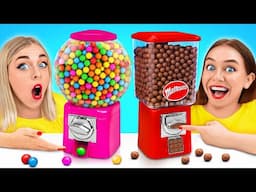 Bubble Gum vs Chocolate Food Challenge | Tasty Kitchen Hacks by Multi DO Food Challenge