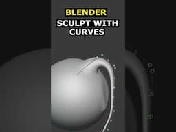 Blender: Sculpt With Curves #3d #blender #blender3d #tutorial