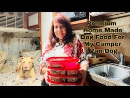 Vanlife Living Solo Female 50 + | Premium Home Made Dog Food | For My Camper Van Dog | Ep. 89