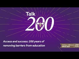 Access and success: 200 years of removing barriers from education