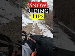 Snow Riding Tips Honda XR650L ✊