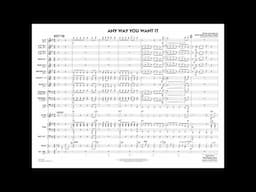 Any Way You Want It arranged by Rick Stitzel