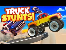 Doing Stunts & Police Chases with a Monster Truck in Turbo Dismount 2!