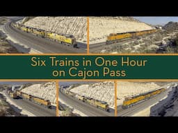 Six Trains in One Hour on Cajon Pass - November 2024