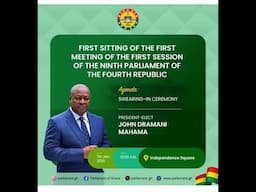 Inauguration Of The 9th Parliament   of Ghana|| 6th January 2025