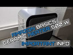 Amazon Basics Ceramic Space Heater Review With Pros and Cons: (Watch Before You Buy)