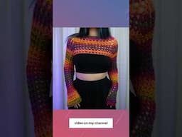 I crocheted this shrug #crochettutorial #crochetshrug #crochet