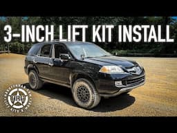 How to lift the 01-06 Acura MDX 3 inch with the HRG Offroad lift kit!