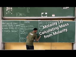 MOLARITY(3) - How To Find The Mass Of a Compound Given The Volume and Molarity Of It's Solution.