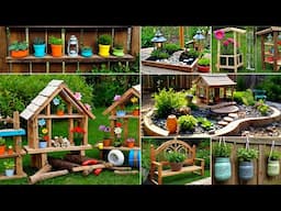 Creative Garden Decor Ideas: DIY Crafts with Metal, Wood, and Recycled Materials