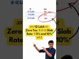 Why no tax till 12 lakh ?  New Income tax slab rate for FY25-26 🔥 #budget #incometaxrate #incometax