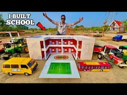 I Build A International School from RC TATA HITACHI Truck - Chatpat toy TV