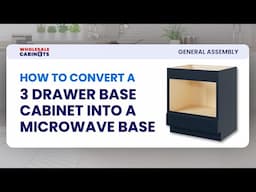 How to Convert a Drawer Base Into a Microwave Base