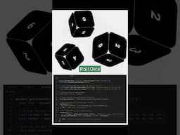 Creative 3D DICE Game | HTML-CSS-JS  #coding #viralvideo  #programming #webdesign #shorts