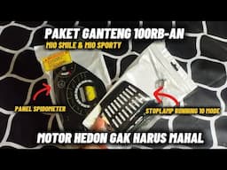 PAKET GANTENG PANEL SPEEDOMETER & STOPLAMP RUNNING MIO SMILE || MODIFIKASI MIO SMILE