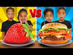 JUNK VS HEALTHY FOOD CHALLENGE