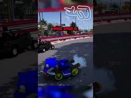 Using $1 sonic car to win race on gta 5 RP