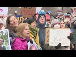 Protesters demand action as USAID shutdown looms