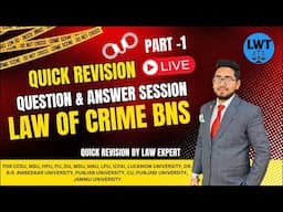 Revision session on BNS, 2023 | CCSU | MSU | HPU | KU | LU | DU | ICFAI | MDU | for LLB | BALLB|