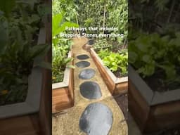 DIY Landscape design! Steel garden edging, pathways, stepping stones, the lot 🫶🏼🙏🏼