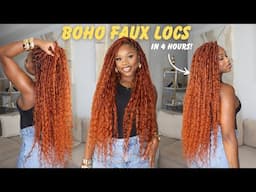 BOHO FAUX LOCS | Easy Crochet Method and Take Down Technique.