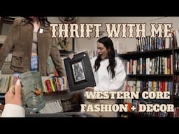 Cowgirl Chic THRIFT WITH ME - Vintage Western + Cottagecore Grandma Aesthetic