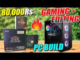 Building 80,000 Rs Full PC Setup for a Friend 🔥⚡ Editing/Gaming