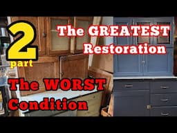 My Greatest Restoration: 1910 Hoosier Cabinet - PART 2