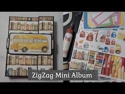 Super cute and easy ZigZag Mini Album