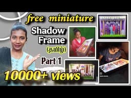 இலவச Miniature shadow box frame making class ( part 1) for beginners | shadow box frame tutorial