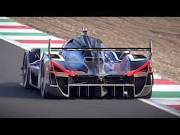 Alpine testing the A424 LMDh at Monza circuit ahead of the 2025 WEC season | Single-turbo V6 sounds!