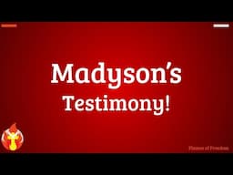 Madyson’s Testimony! - Bible Study 1/14/2024