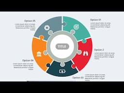 Create a 5-option Option Infographic Slide in PowerPoint