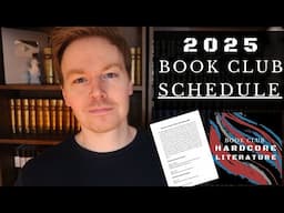 Revealing the Book Club Schedule for 2025 (Hardcore Literature)