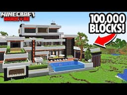 I Built the World’s Largest MANSION in Minecraft Hardcore